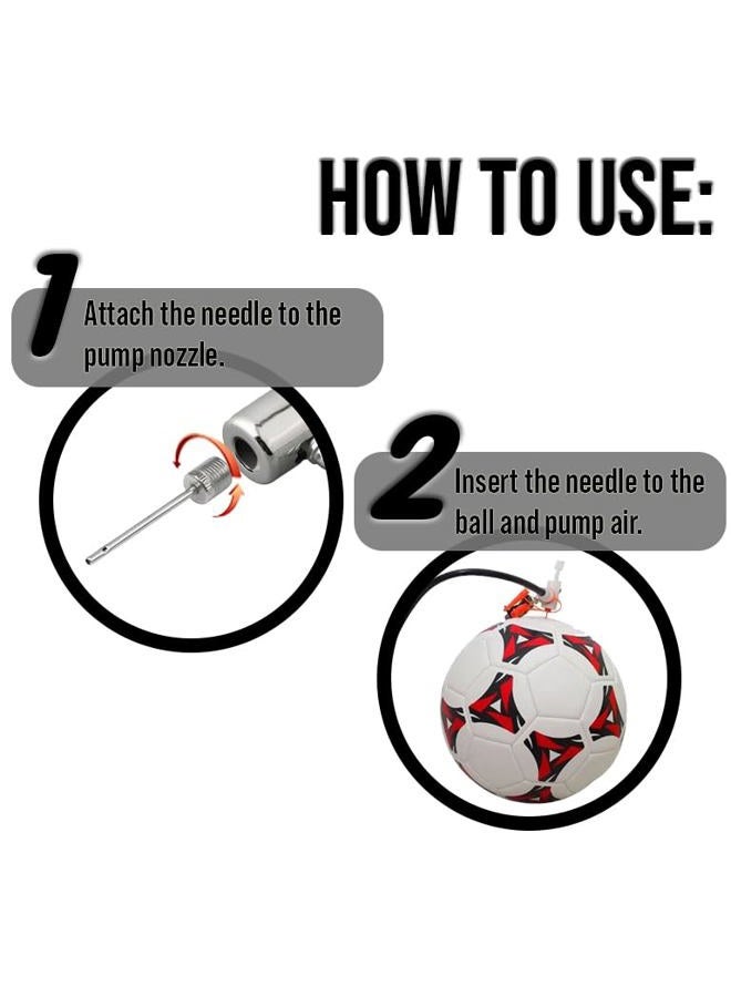 Mobi Lock 15 Pcs Ball Pump Inflation Needle - Stainless Steel Air Pump Needles - Ideal for Blowing Up Football, Basketball, Volleyball, and All Other Sports Balls - by Mobi Lock - Image 4