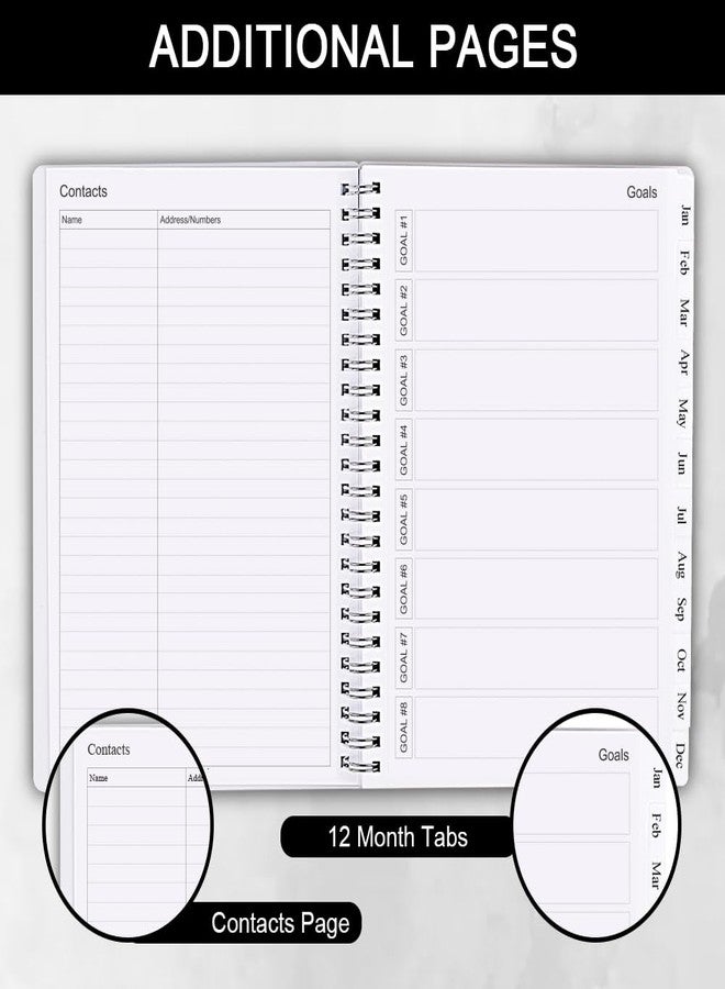 Cheericome Planner 2026-2027, Monthly Weekly Planner Runs January 2026 to June 2027, 26-27 Planners with PP Cover and Elastic Bond, 18 Month, Black Monthly Planner Calendar - Image 5