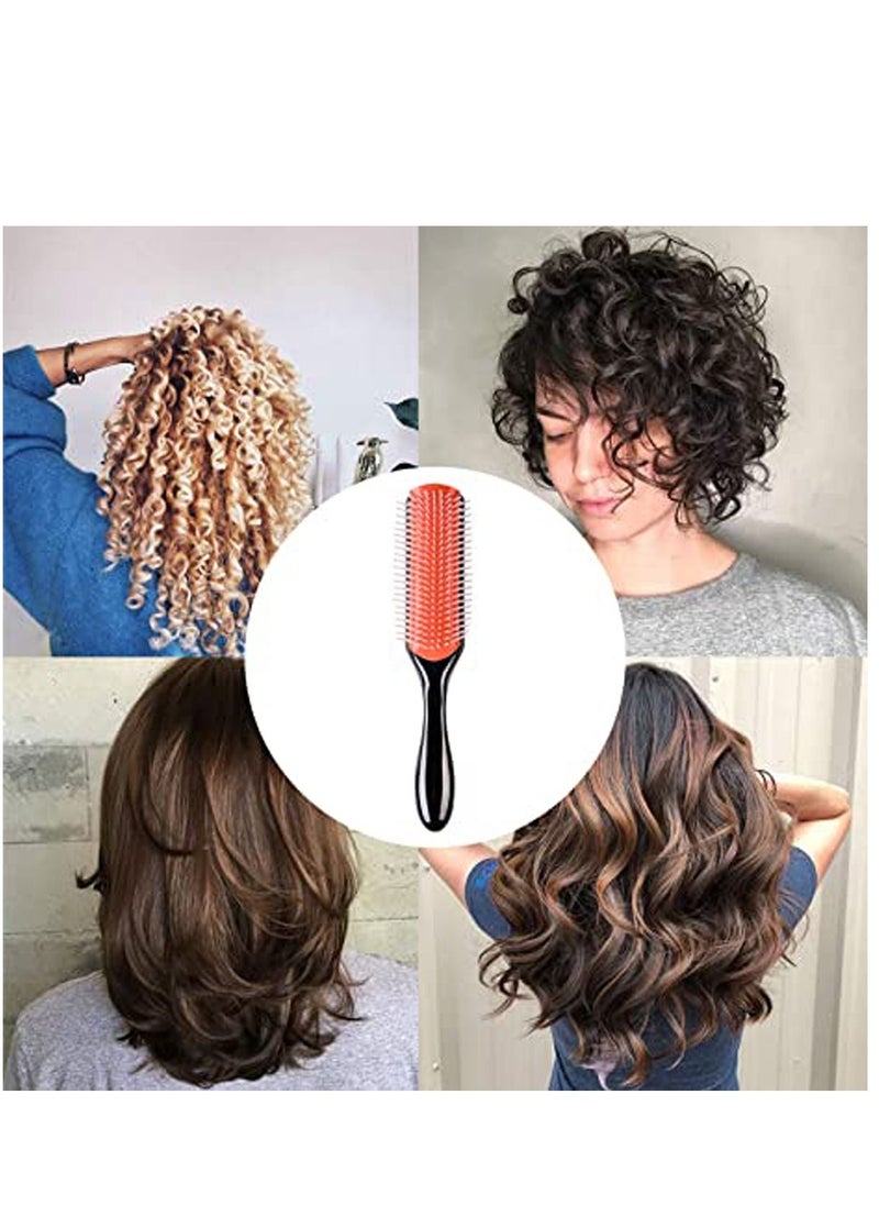 Y&D Hair Brush For Natural Curly Hair, Nylon Bristle Wet Mini Small Shower Wavy Drying Plastic Comb  - Image 5