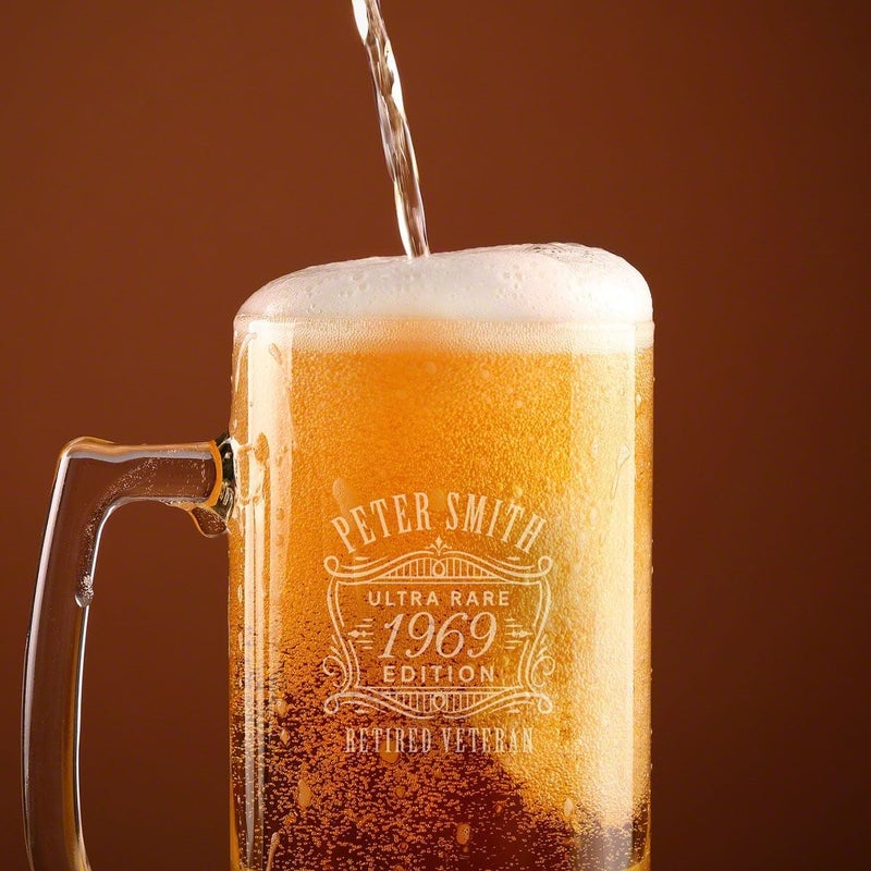 HomeWetBar Engraved Beer Mugs Set of 4  Oakmont Beer Glasses - Image 4