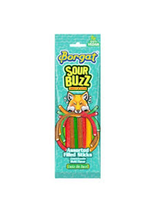 Borgat Bogart Sour Buzz, 170g | Sweet & Sour Multi-Flavored Candy | Chewy Fruity Treats for Kids & Adults - Image 1