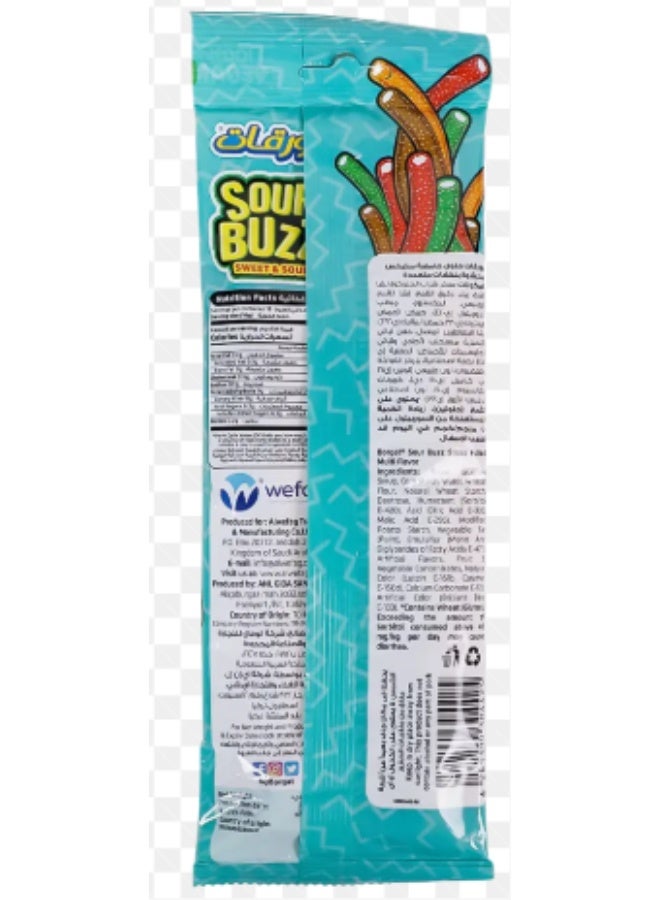 Borgat Bogart Sour Buzz, 170g | Sweet & Sour Multi-Flavored Candy | Chewy Fruity Treats for Kids & Adults - Image 2