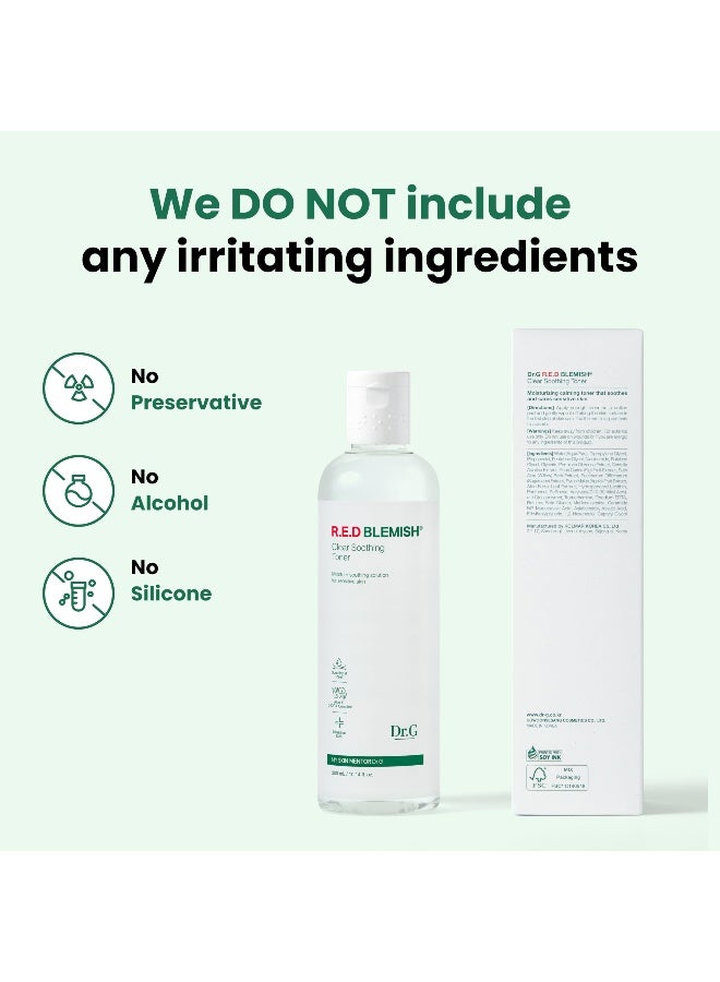 Dr. G تونر كوري مهدئ لعلاج البقع الحمراء، 300 مل - تونر للعناية بالبشرة الكورية، تونر للعناية بالبشرة الكورية، تونر كوري، تونر كوري للوجه، تونر للوجه الكوري، تونرات كورية، تونر وجه كوري - Image 5