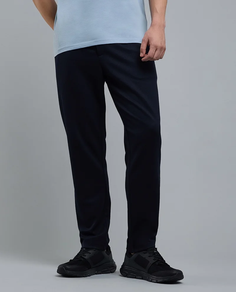 أر أند بي Solid Trackpants with Drawstring Waist