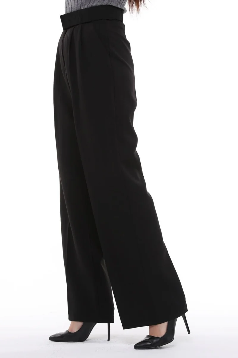 Cedy Denim Women's Palazzo, High Waist Belted Trousers, Oversize Original Cut, C3000
