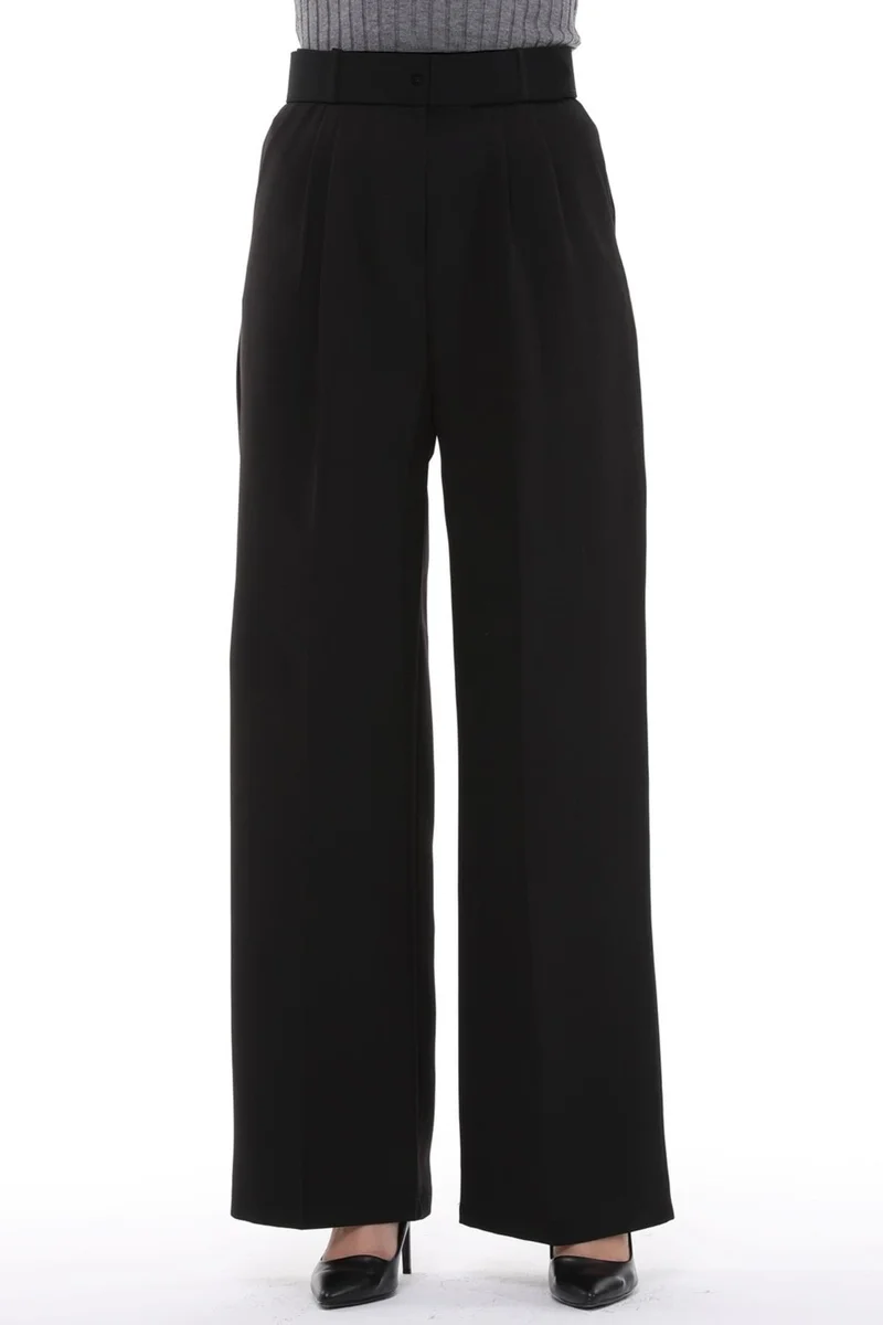 Cedy Denim Women's Palazzo, High Waist Belted Trousers, Oversize Original Cut, C3000