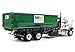 First Gear 134 Mack Granite Waste Management Truck with Green Roll Off Container 104050 - Image 2