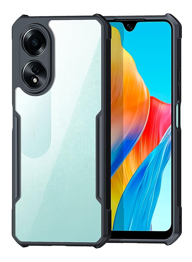 for OPPO A58 4G Case, Camera Lens Protection Back Cover, TPU+PC Shockproof Bumper Mobile Phone Case, Anti-Yellowing Slim Fit Protective Casing - Image 1