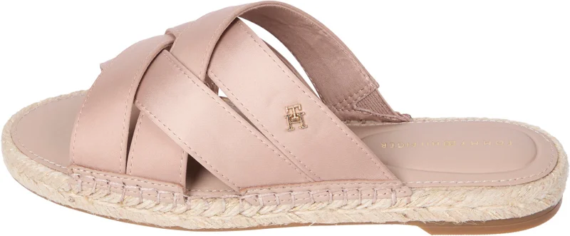 تومي هيلفيغر SATIN ESPADRILLE MULES