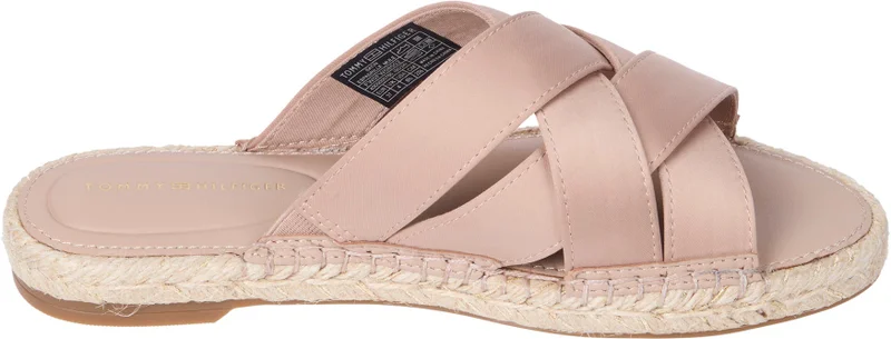 تومي هيلفيغر SATIN ESPADRILLE MULES