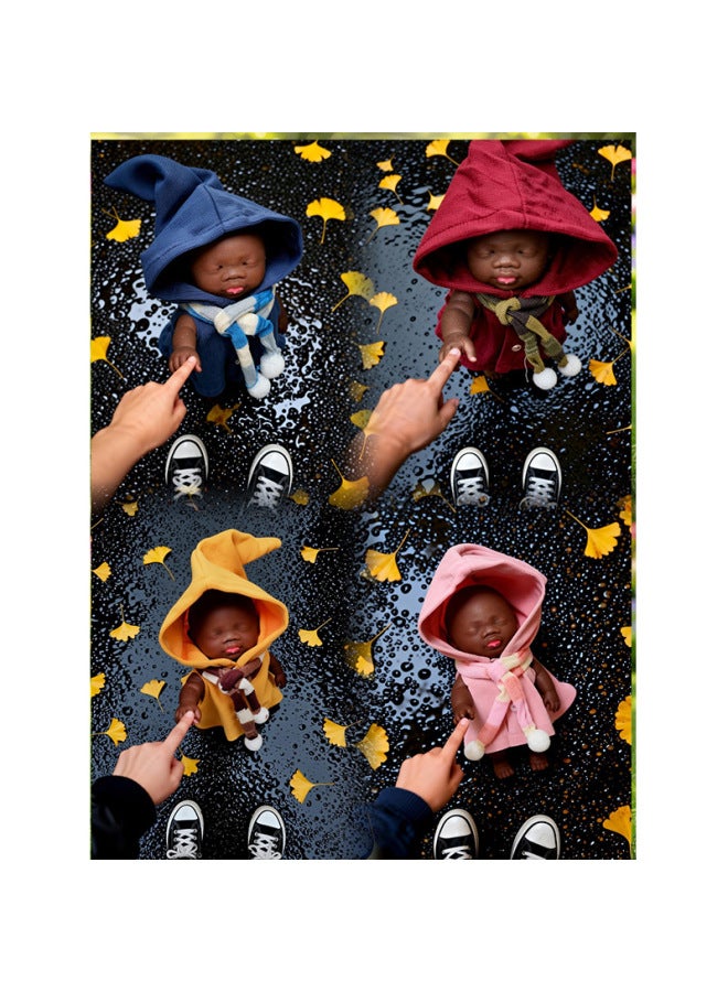 High-quality 15cm Natasha doll, black doll clothes, dress-up set, stress-relieving black doll, is trending online. - Image 2