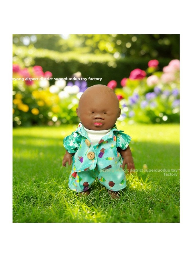 High-quality 15cm Natasha doll, black doll clothes, dress-up set, stress-relieving black doll, is trending online. - Image 1