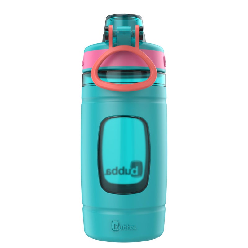 Bubba Kids Flo Water Bottle with Silicone Sleeve and Wide Mouth  16 oz  Scuba - Image 2