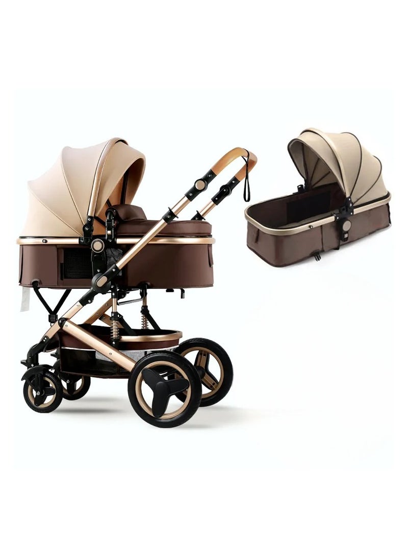Generic Gear 2-in-1 Convertible Baby Stroller | From 0 to 36 Months, Up to 15 Kg | Reversible Seat, Infant Car Seat, Adjustable Canopy & Anti-Shock Wheels  - Image 1