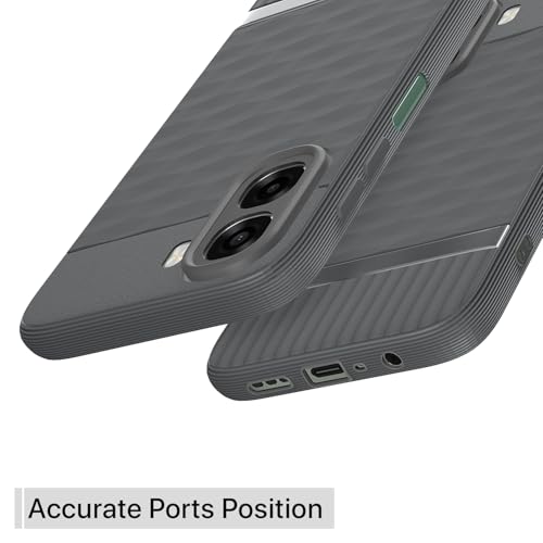 Pikkme Back Cover for Oppo A6X 5G Camera Protection 3D Hexa Cube Design Silicone Protective Bumper Case (Grey) - Image 4