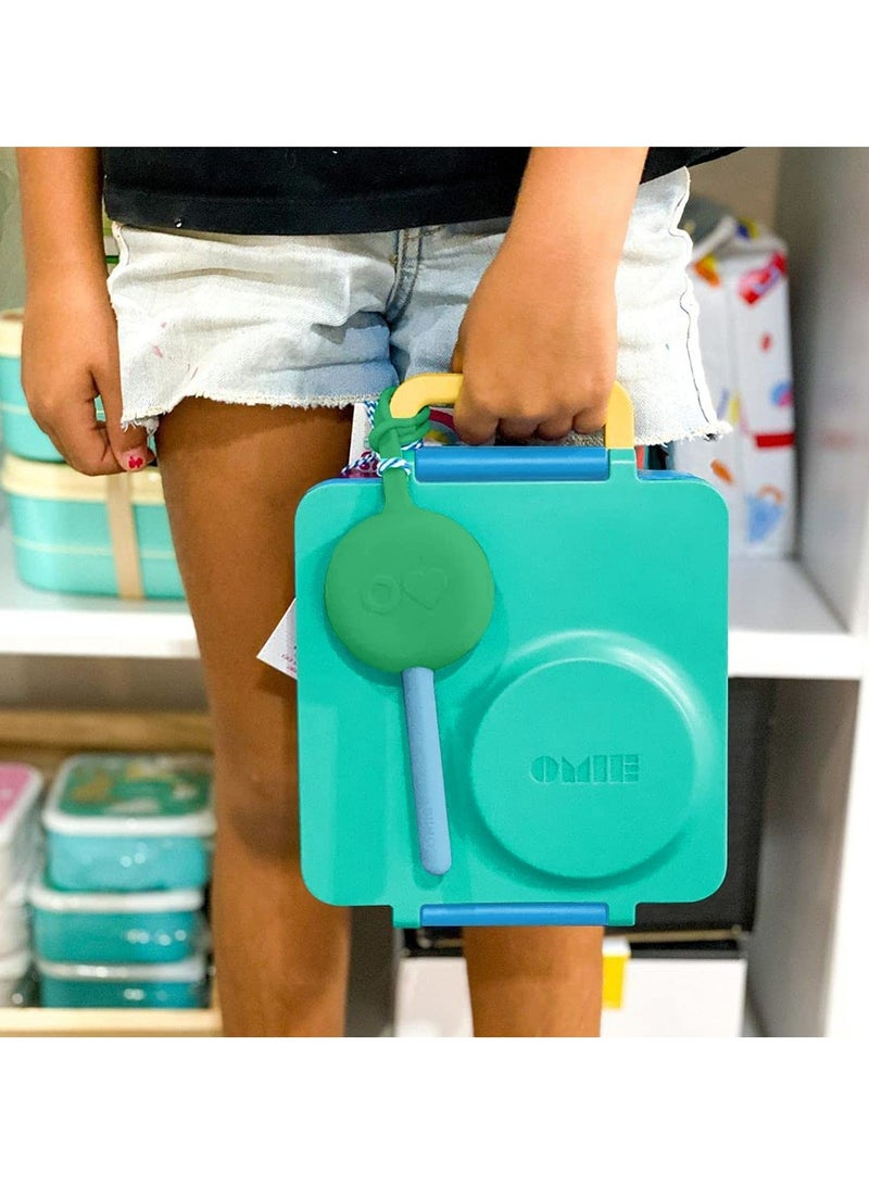 أومي لايف Omie Pod Kids Utensil and Holder Set-Mint Green  - Image 3