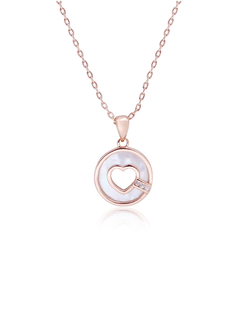 Subhati - Pendant With Silver 925 , Zercon Stone and Mother of Pearl - Image 1