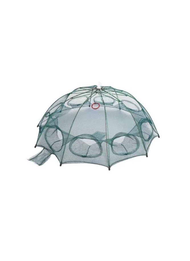 oakura - Shrimp Trap Net - 10-Pocket Umbrella Design For Crab, Fish, And Shrimp Catching - Image 1