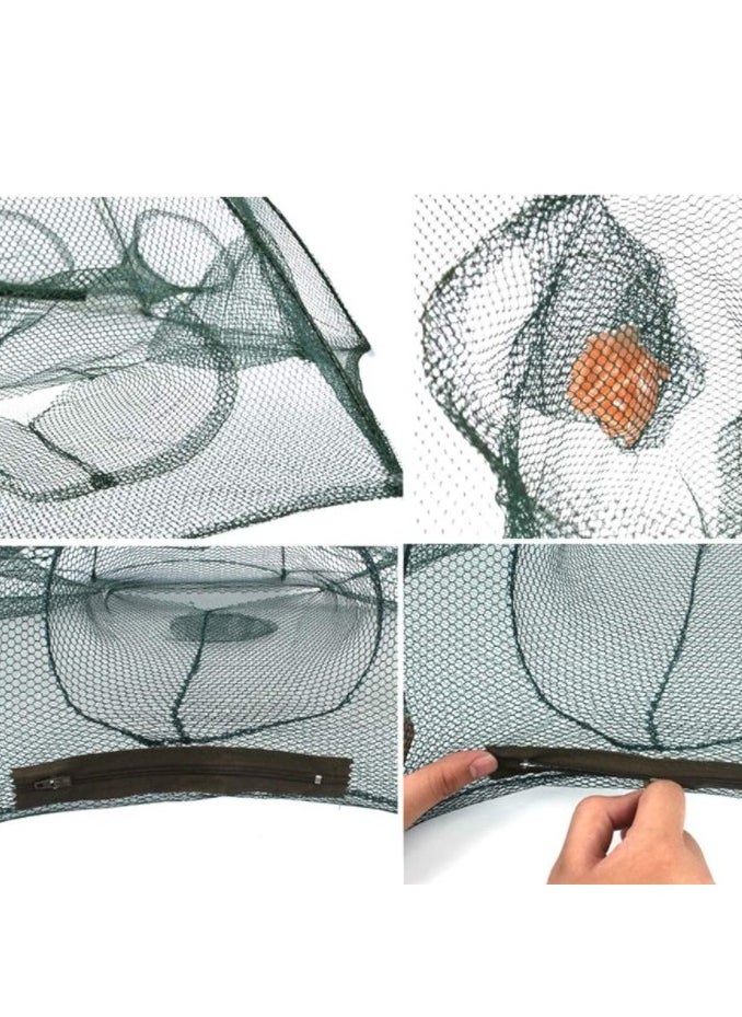 oakura - Shrimp Trap Net - 10-Pocket Umbrella Design For Crab, Fish, And Shrimp Catching - Image 1