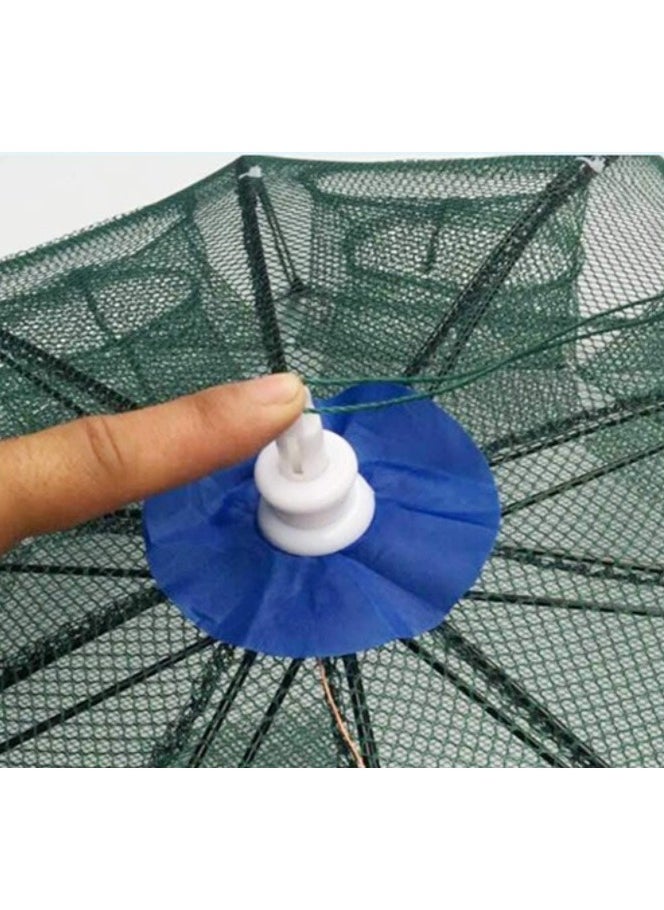 oakura - Shrimp Trap Net - 10-Pocket Umbrella Design For Crab, Fish, And Shrimp Catching - Image 1