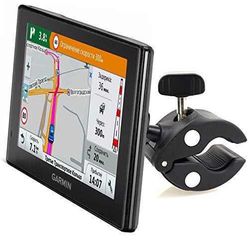 ChargerCity Heavy Duty Bike Motorcycle Clamp Mount Holder for Garmin DriveSmart 5 5LMT EX 50 51 51EX 55 55 55 60 60LMT 61 61 61 65 65LMT 7 7LMT 7LMT-S 70 70LMT 71 71EX GPS - Image 4