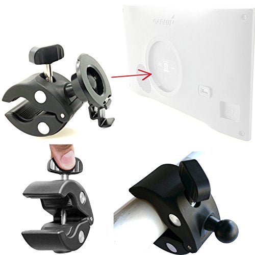 ChargerCity Heavy Duty Bike Motorcycle Clamp Mount Holder for Garmin DriveSmart 5 5LMT EX 50 51 51EX 55 55 55 60 60LMT 61 61 61 65 65LMT 7 7LMT 7LMT-S 70 70LMT 71 71EX GPS - Image 5