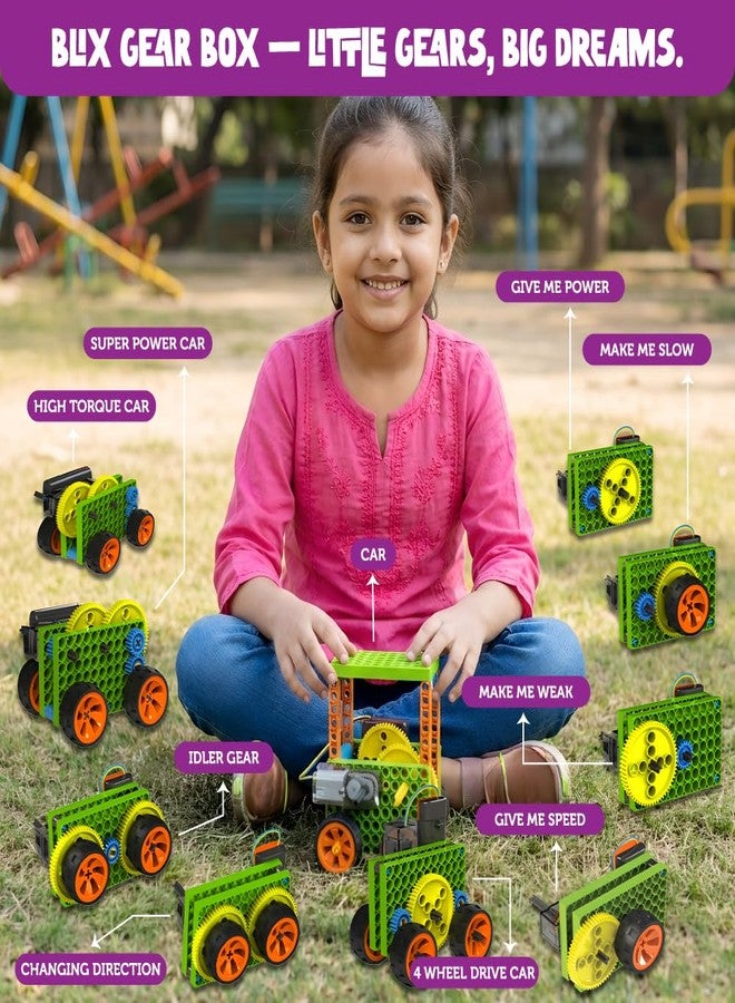 Blix Robotix - Gears Box, Science Kit, Educational DIY Building Set, Construction Toys, STEM Toys for 9+ Years Boys and Girls - Image 3