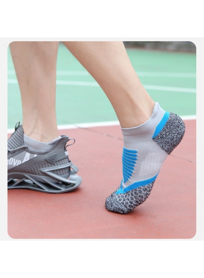 2 Pairs  Short Tube Sports Socks For Men, Moisture Wicking And Anti Slip Running Socks (one Size Fits All) - Image 3