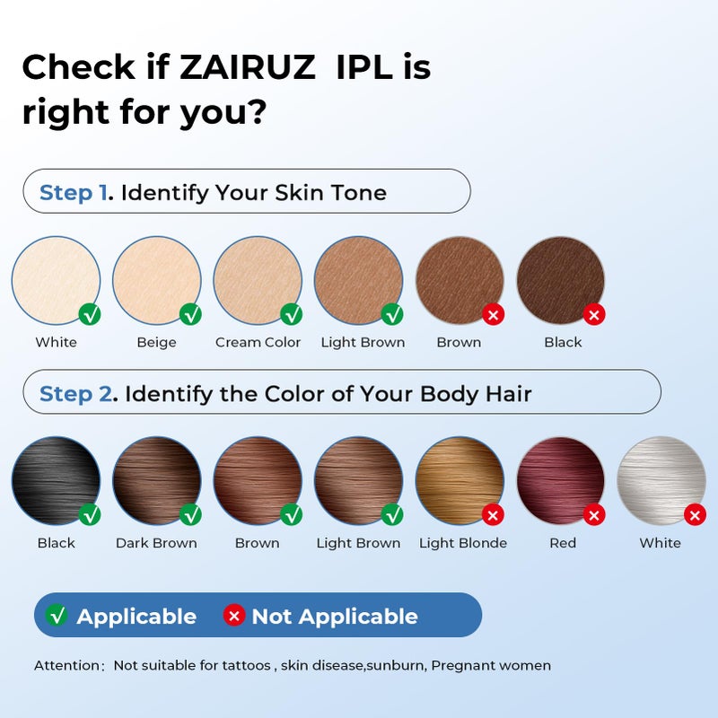ZAIRUZ Ice Cool Laser Hair Removal for Women & Men, 9-Level Permanent Painless IPL Hair Remover Device for Body Face Legs Armpits Bikini Line, At-Home Use - Image 5