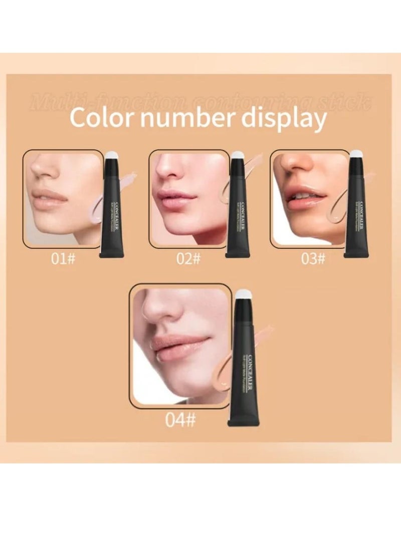 HelloKiss - Concealer Soft Light Matte Foundation Concealer Conceals Blemish and Redness Flawless Natural Coverage for Normal to Oily Skin Instant Age Rewind Eraser Dark Circles Treatment 04 - Image 1