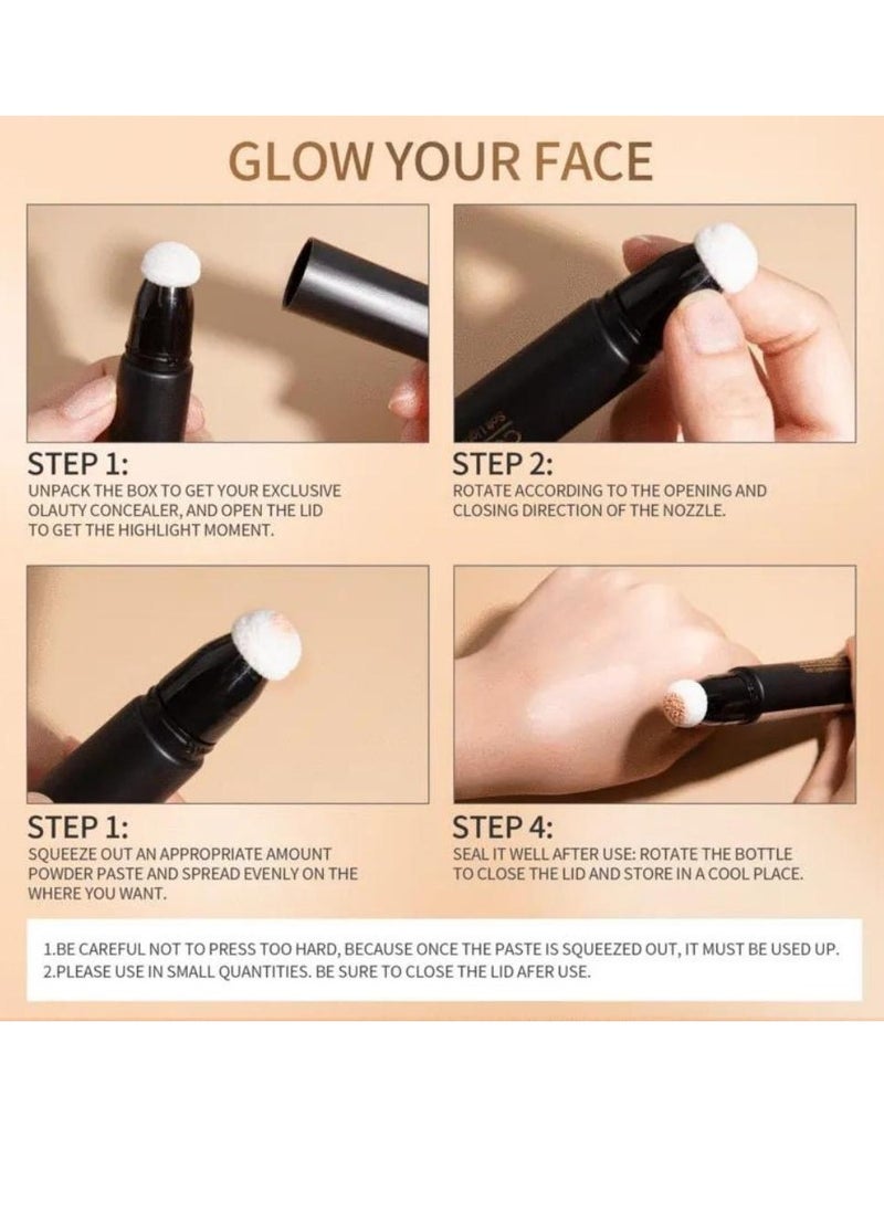 HelloKiss - Concealer Soft Light Matte Foundation Concealer Conceals Blemish and Redness Flawless Natural Coverage for Normal to Oily Skin Instant Age Rewind Eraser Dark Circles Treatment 04 - Image 1
