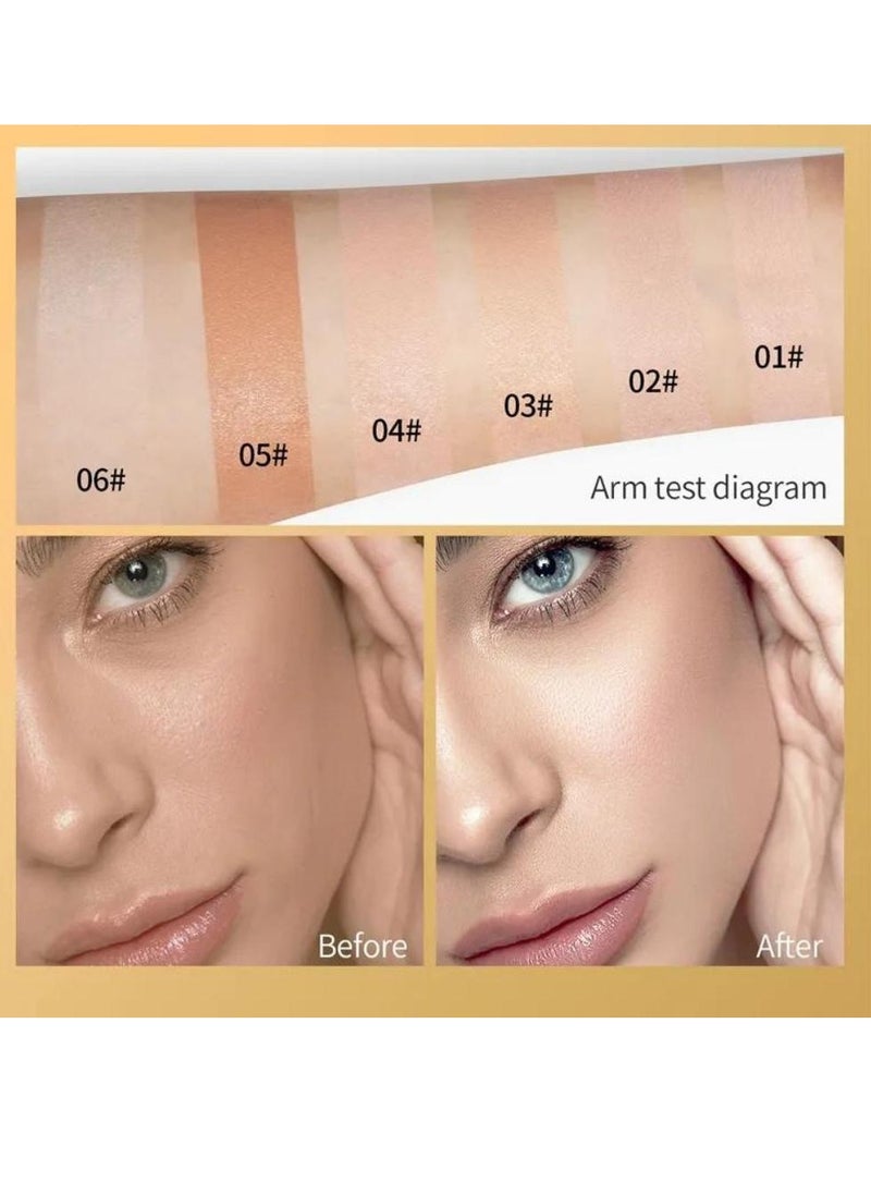 HelloKiss - Concealer Soft Light Matte Foundation Concealer Conceals Blemish and Redness Flawless Natural Coverage for Normal to Oily Skin Instant Age Rewind Eraser Dark Circles Treatment 04 - Image 1