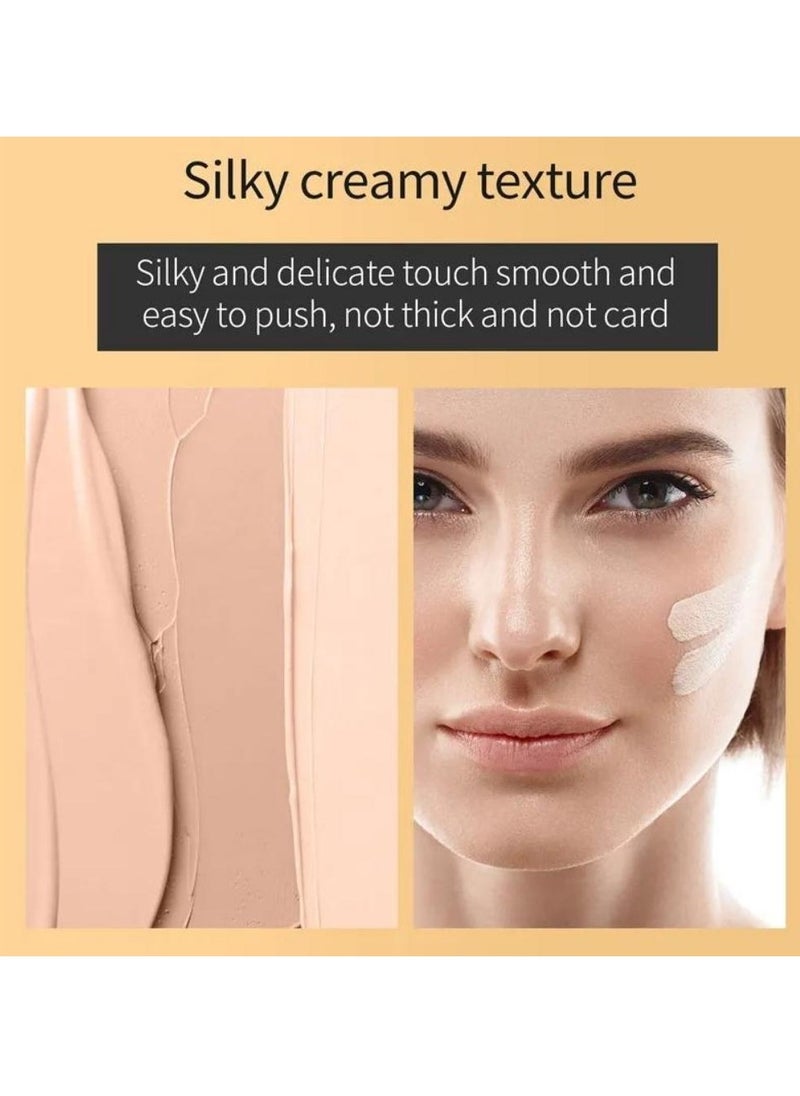 HelloKiss - Concealer Soft Light Matte Foundation Concealer Conceals Blemish and Redness Flawless Natural Coverage for Normal to Oily Skin Instant Age Rewind Eraser Dark Circles Treatment 04 - Image 1