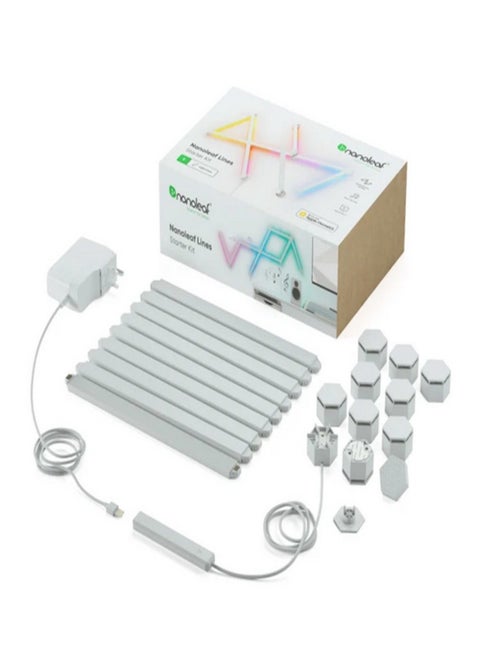 Nanoleaf Lines 60 Degrees Starter Kit (9 Lines) - NL59-K-0002LW-9PK-EU | Nanoleaf