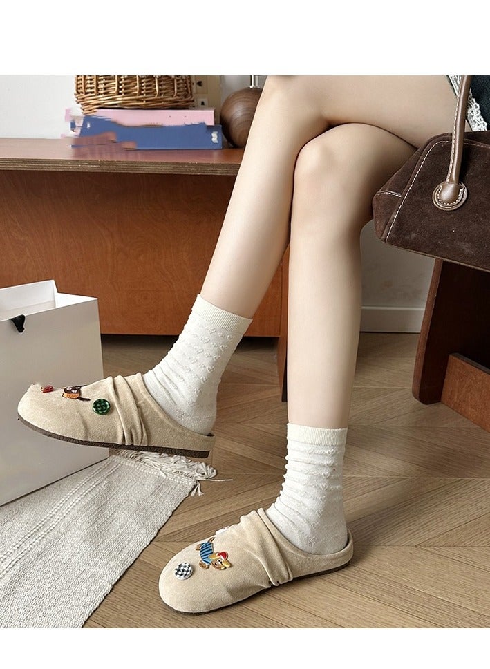 Cute Cartoon Fashionable Versatile Baotou Slippers  - Image 2