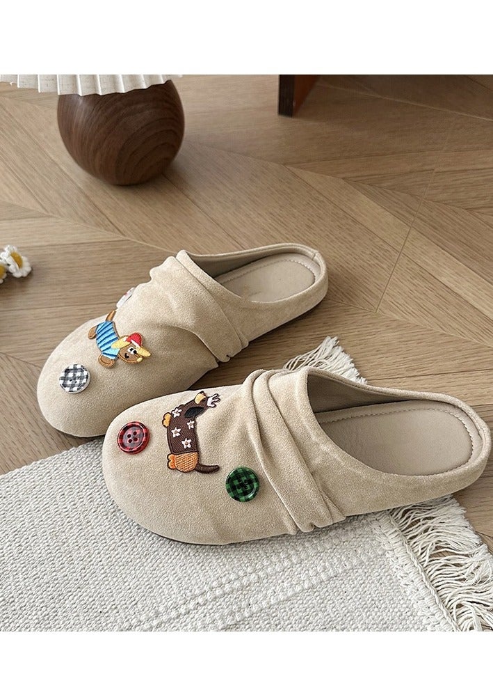 Cute Cartoon Fashionable Versatile Baotou Slippers  - Image 1