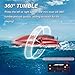 LAFALA Mini Remote Control Boat RC Boat 24Ghz 360 Rotating bulitin Rechargeable Battery Swimming Pool Toys Remote Control Boats for Kids 812 Years Birthday Gift Red - Image 2