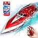 LAFALA Mini Remote Control Boat RC Boat 24Ghz 360 Rotating bulitin Rechargeable Battery Swimming Pool Toys Remote Control Boats for Kids 812 Years Birthday Gift Red - Image 4