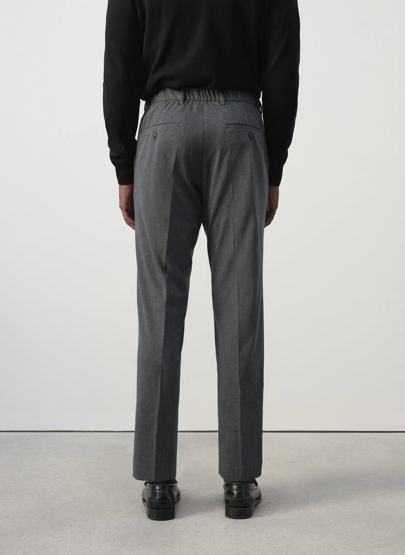 Mango Man Bologna Cropped Slim-Fit Trousers
