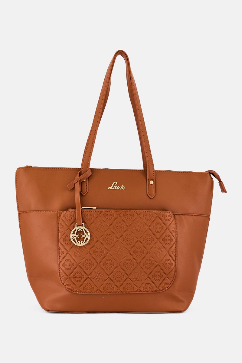 Lavie حقيبة توت بشعار العلامة التجارية للنساء، تان - Image 1
