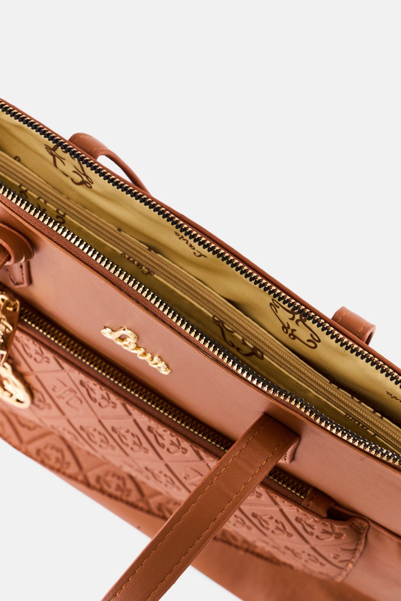 Lavie حقيبة توت بشعار العلامة التجارية للنساء، تان - Image 3