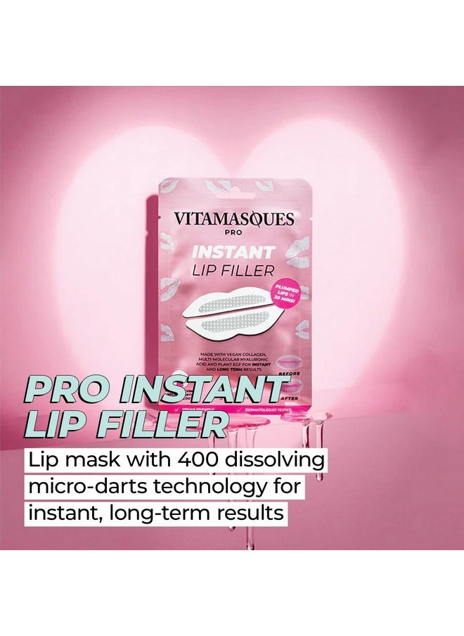 Vitamasques - Instant Lip Filler for Plumped Lips in 30 Mins by Vitamasques, 3 Pack - Vegan Collagen, Multi-Molecular Hyaluronic Acid & 400 Dissolving Micro-Dart Technology for Instant & Long-Lasting Results - Image 1