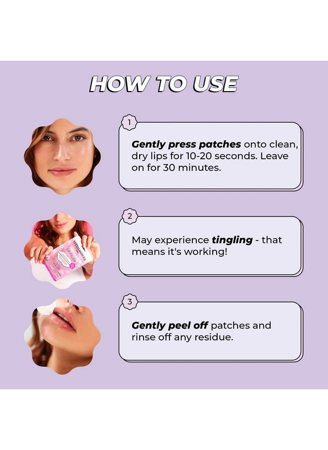 Vitamasques - Instant Lip Filler for Plumped Lips in 30 Mins by Vitamasques, 3 Pack - Vegan Collagen, Multi-Molecular Hyaluronic Acid & 400 Dissolving Micro-Dart Technology for Instant & Long-Lasting Results - Image 1