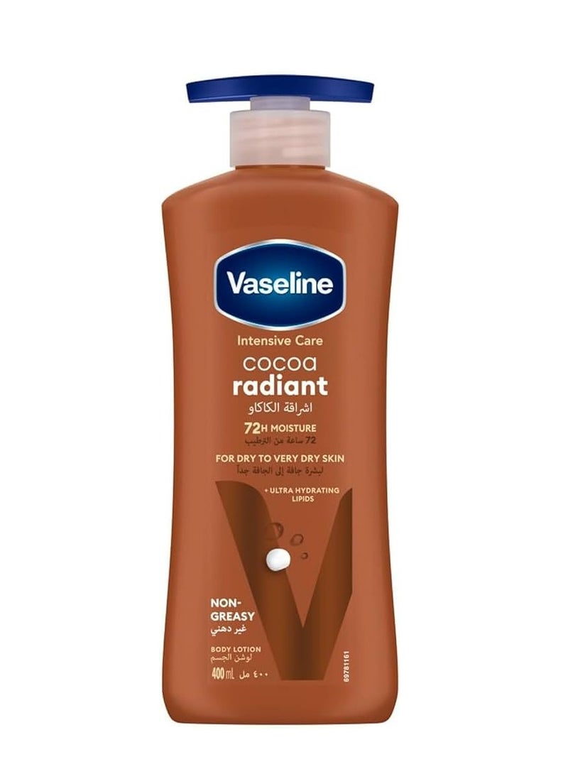 vaseline cocoa radiant non greasy 400ml - Image 1