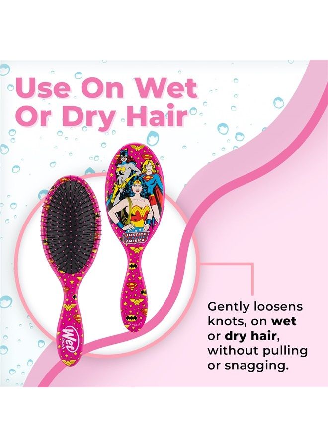 Wet Brush Original Detangler Hair Brush - Justice League, (Wonder Woman, Batgirl, & Supergirl) - Comb for Women, Men & Kids - Natural, Straight, Thick and Curly Hair - Pain-Free for All Hair Types - Image 4
