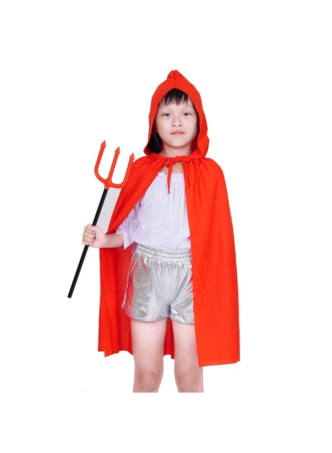 Dxhycc Kids Hooded Cloak Cape Unisex Halloween Cloak for Boys Girls Halloween Christmas Role Play Cosplay Costume - Image 3