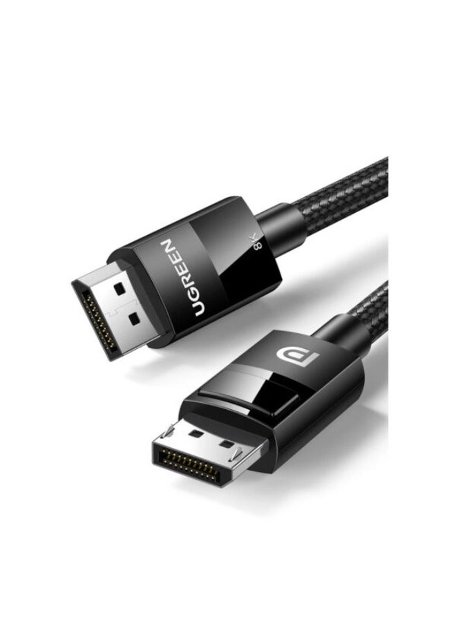 يو جرين UGREEN 80392 DP114 DP 1.4 ذكر لذكر حافظة بلاستيكية 2 متر كابل مضفر - Image 1