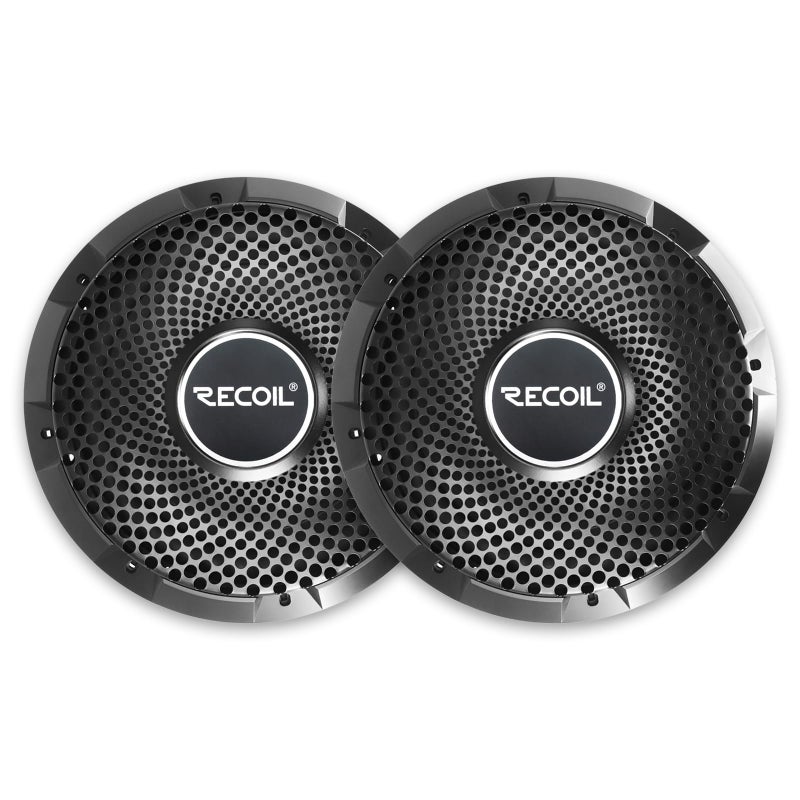 Recoil SG-65P Pair 6.5-Inch High Excursion Black Steel Mesh Grille for Midrange Speakers & Subwoofers - Image 3