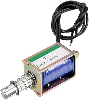 uxcell uxcell DC 24V 10N 10mm Stroke Push Pull Type Open Frame Solenoid Electromagnet XRN-0630T  - Image 1