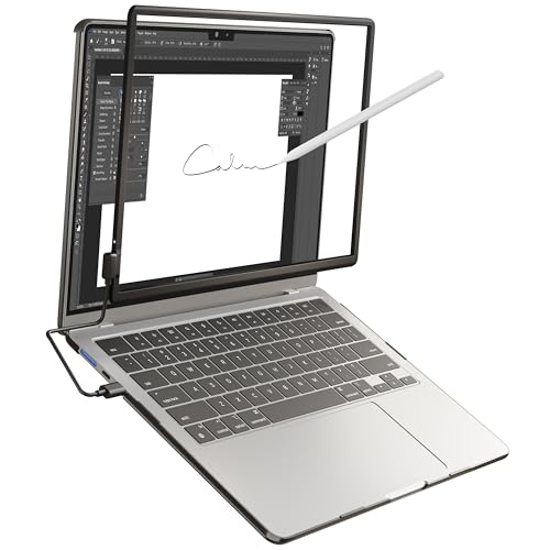 Speculux Magnetic Touchscreen Frame for MacBook Air 15 Inch, High-Precision Infrared Touchpad Support Multi-Gesture, Driver-Free Plug & Play Touch Screen Trackpad, Includes Protective Hard case, Passive Stylus - Image 1